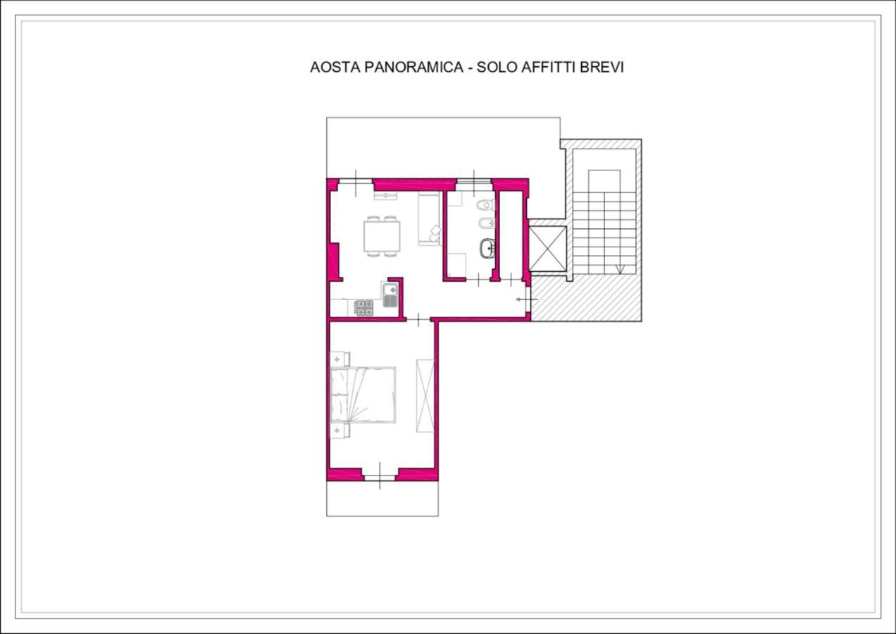 Lovely Panoramic View Apartment - Affitti Brevi Italia Aosta Exterior foto